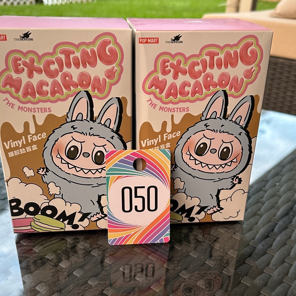 050, Pop Mart Exciting Macaron The Monsters Vinyl Face Collectible